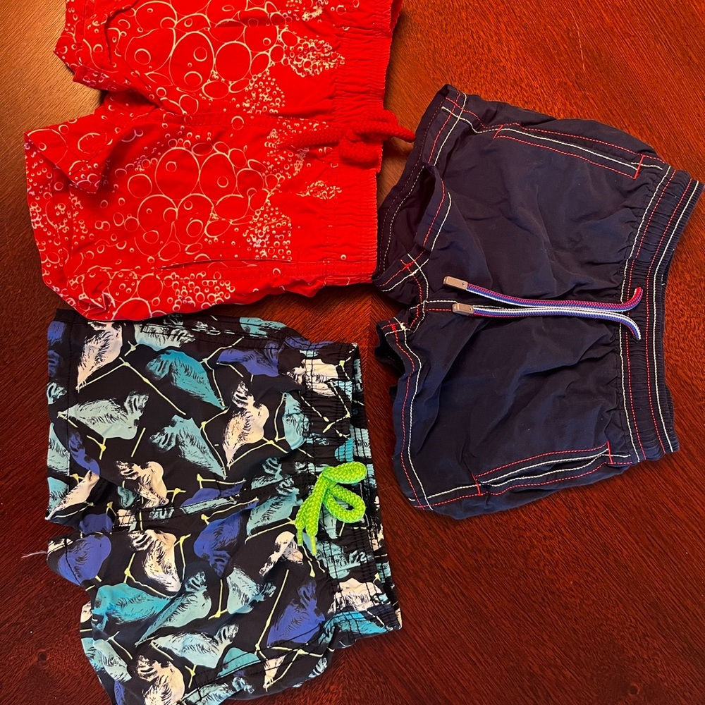 Vilebrequin Kids Swim Trunks - Red, Blue, Black